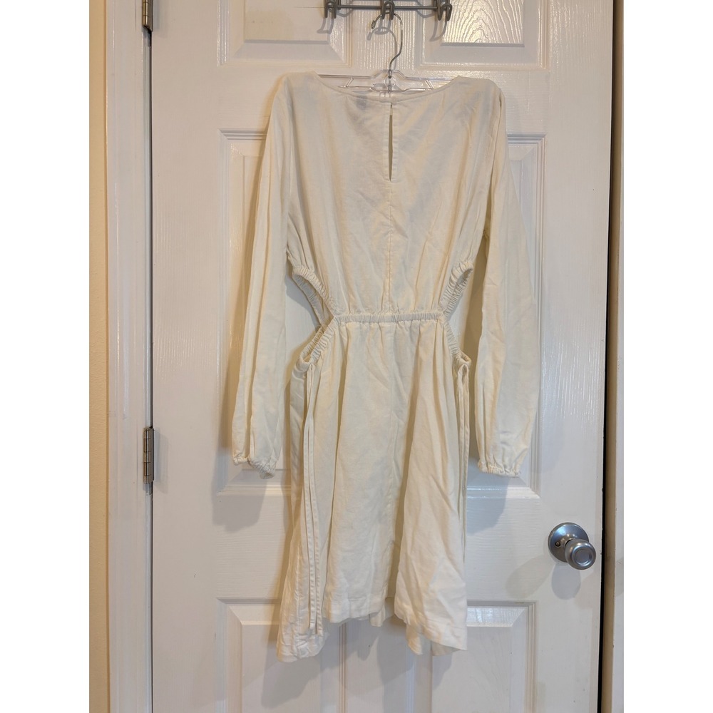 Universal Thread Cream Long Sleeve Mini Dress‎ Cutout Waist Casual
